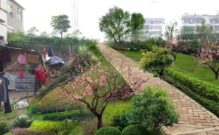 渝北雙北街社區公園景觀(guān)